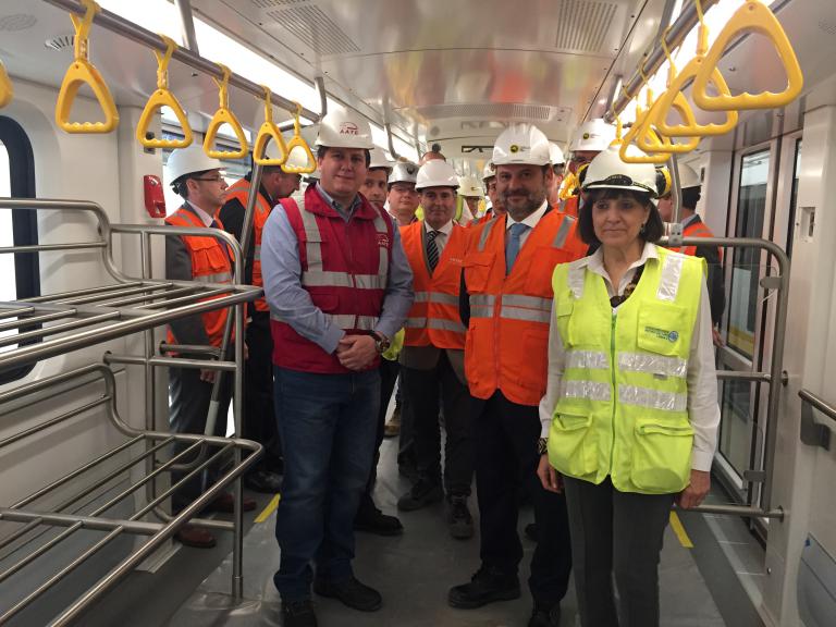 Imagen noticia: El ministro de Fomento en la visita a las obras del metro de Lima - Ministerio de Fomento.